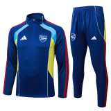 2025-26 ARS Royal blue Half Pull Tracksuit #B2592(半拉链)