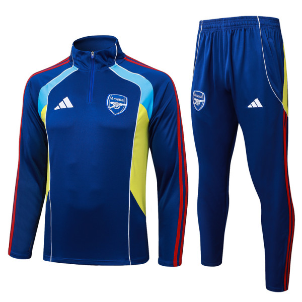 2025-26 ARS Royal blue Half Pull Tracksuit #B2592(半拉链)