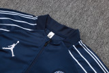 2025-26 PSG Jordan Royal blue Kids Half Pull Tracksuit #E25154(童装)(半拉链)