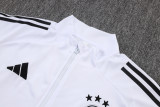 2025-26 Germany White Kids Half Pull Tracksuit #E25150(童装)(半拉链)