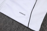 2025-26 Germany White Kids Half Pull Tracksuit #E25150(童装)(半拉链)