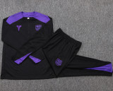 2025-26 BAR Black Half Pull Tracksuit #B2558(半拉链)