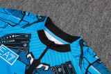 2025-26 Napoli Blue Kids Half Pull Tracksuit #E25152(童装)(半拉链)