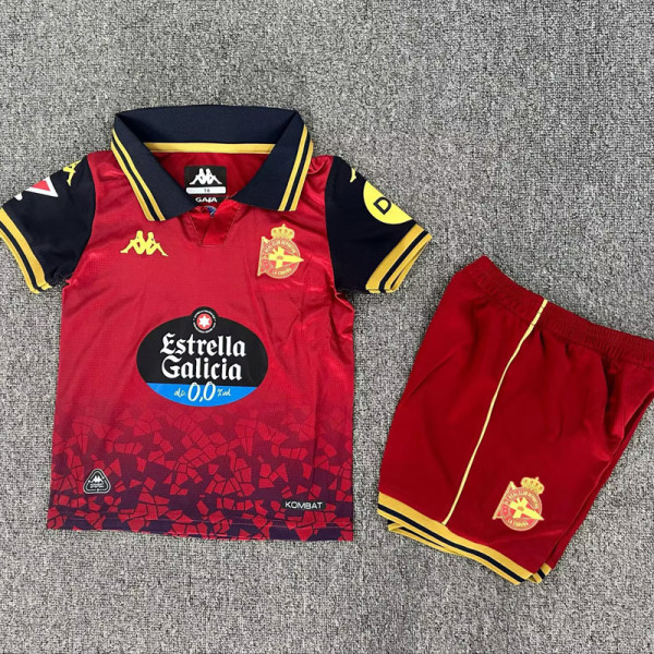 2025-26 La Coruna Away Kids Soccer Jersey