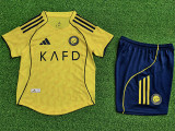 2025-26 AL-Nassr Home Kids Player Version Soccer Jersey (球员童装)