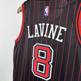 2025-26 BULLS LAVINE #8 Black Top Quality Hot Pressing NBA Jersey (Trapeze Edition) 飞人版
