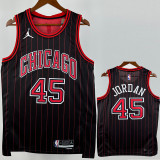 2025-26 BULLS JORDAN #45 Black Top Quality Hot Pressing NBA Jersey (Trapeze Edition) 飞人版