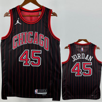 2025-26 BULLS JORDAN #45 Black Top Quality Hot Pressing NBA Jersey (Trapeze Edition) 飞人版