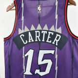 2025-26 Raptors CARTER #15 Purple Retro Top Quality Hot Pressing NBA Jersey