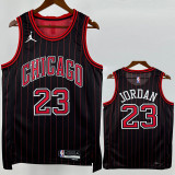 2025-26 BULLS JORDAN #23 Black Top Quality Hot Pressing NBA Jersey (Trapeze Edition) 飞人版