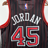 2025-26 BULLS JORDAN #45 Black Top Quality Hot Pressing NBA Jersey (Trapeze Edition) 飞人版