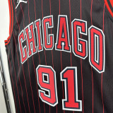2025-26 BULLS RODMAN #91 Black Top Quality Hot Pressing NBA Jersey (Trapeze Edition) 飞人版
