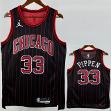 2025-26 BULLS PIPPEN #33 Black Top Quality Hot Pressing NBA Jersey (Trapeze Edition) 飞人版