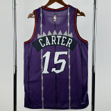 2025-26 Raptors CARTER #15 Purple Retro Top Quality Hot Pressing NBA Jersey