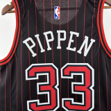 2025-26 BULLS PIPPEN #33 Black Top Quality Hot Pressing NBA Jersey (Trapeze Edition) 飞人版