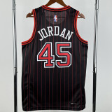 2025-26 BULLS JORDAN #45 Black Top Quality Hot Pressing NBA Jersey (Trapeze Edition) 飞人版