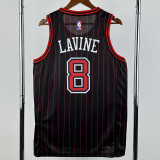 2025-26 BULLS LAVINE #8 Black Top Quality Hot Pressing NBA Jersey (Trapeze Edition) 飞人版