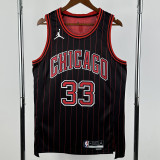 2025-26 BULLS PIPPEN #33 Black Top Quality Hot Pressing NBA Jersey (Trapeze Edition) 飞人版
