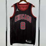2025-26 BULLS LAVINE #8 Black Top Quality Hot Pressing NBA Jersey (Trapeze Edition) 飞人版