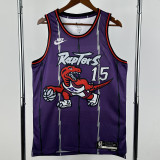 2025-26 Raptors CARTER #15 Purple Retro Top Quality Hot Pressing NBA Jersey