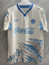 2025-26 Napoli White Blue Training Shirts