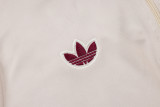 2025-26 Ajax Beige Half Pull Tracksuit #B2595(半拉链)
