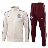 2025-26 Ajax Beige Jacket Tracksuit #A2584