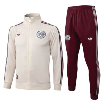 2025-26 Ajax Beige Jacket Tracksuit #A2584
