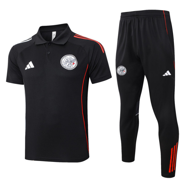 2025-26 Ajax Black Short shirts and Long trousers Suit #C2565