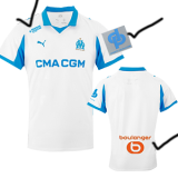 2025-26 Marseille Home Long Sleeve Soccer Jersey (长袖)