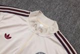 2025-26 Ajax Beige Half Pull Tracksuit #B2595(半拉链)