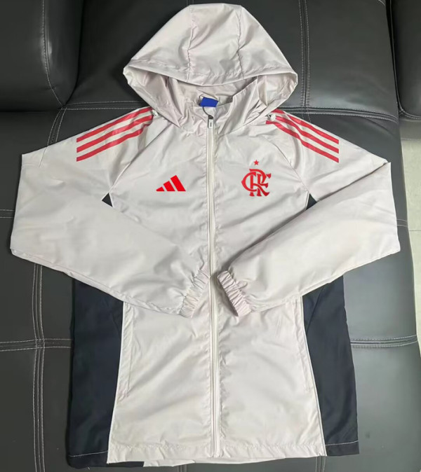 2025-26 Flamengo Light gray Windbreaker
