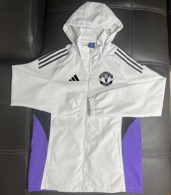 2025-26 Man Utd White Windbreaker