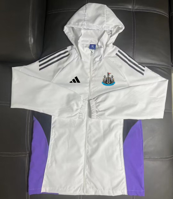 2025-26 Newcastle White Windbreaker