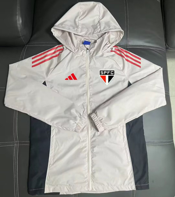 2025-26 Sao Paulo Light gray Windbreaker