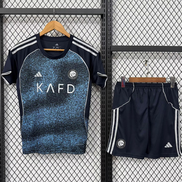 2025-26 AL-Nassr Away Kids Soccer Jersey