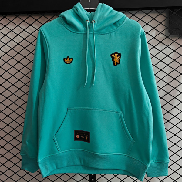 2025-26 Man Utd Light green Hoody 浅绿色(加绒)