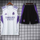 2025-26 RMA White Tank top and shorts suit