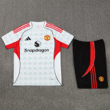 2025-26 Man Utd White Training Short Suit