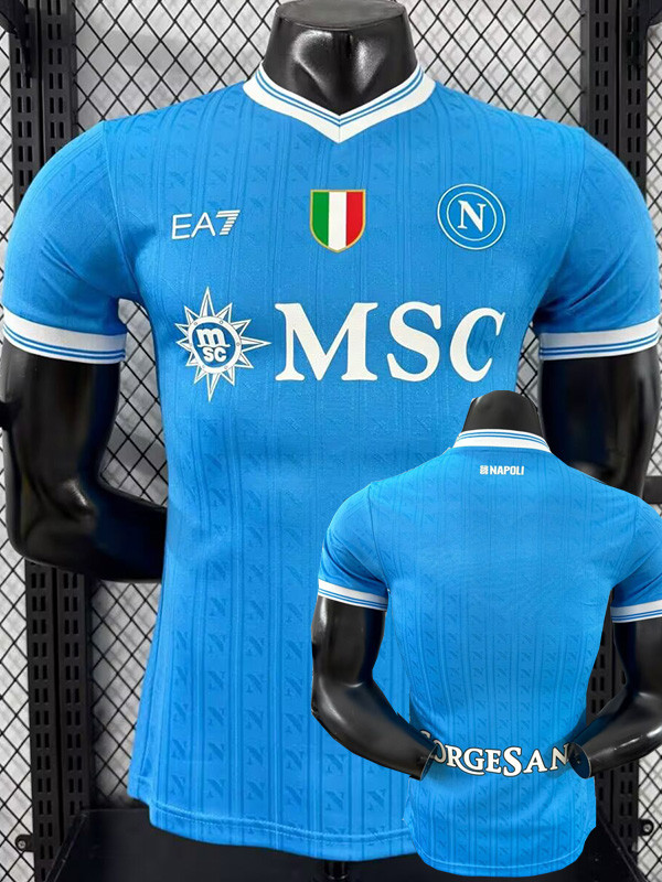 2025-26 Napoli Home Player Version Soccer Jersey