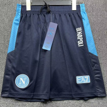 2025-26 Napoli Black Blue Shorts Pants
