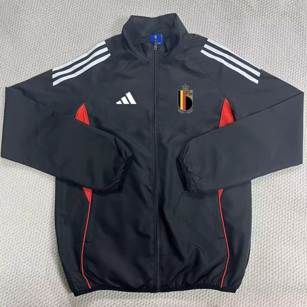 2025-26 Belgium Black Windbreaker