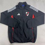 2025-26 River Plate Black Windbreaker