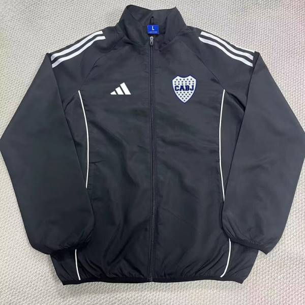 2025-26 Boca Juniors Black Windbreaker