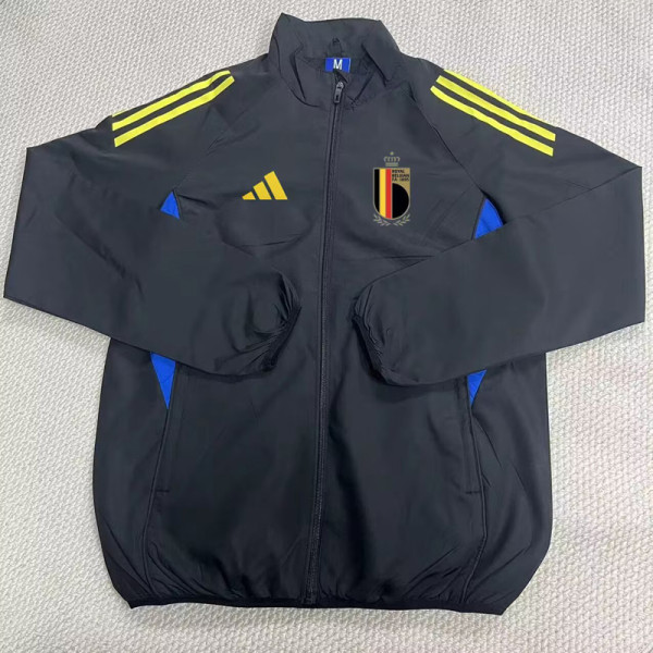 2025-26 Belgium Black Windbreaker