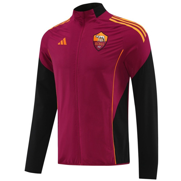 2025-26 Roma Jujube Red Windbreaker