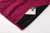2025-26 Roma Jujube Red Windbreaker
