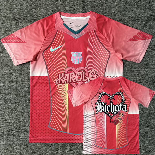 2025-26 BAR Pink Concept Edition Training shirts (KA前后图)