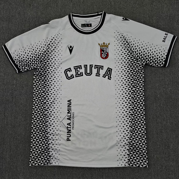 2025-26 AD Ceuta FC Home Fans Soccer Jersey