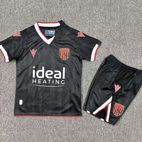 2025-26 West Bromwich Third Kids Soccer Jersey